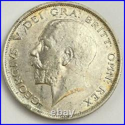 Great Britain George V 1914 Silver Half Crown Good Lustre Coin