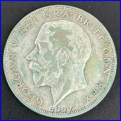 Great Britain George V 1925 Silver Half Crown Good Lustre Coin