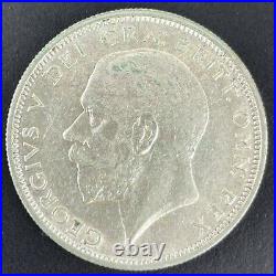 Great Britain George V 1926 Silver Half Crown Good Lustre Coin Modified Effigy