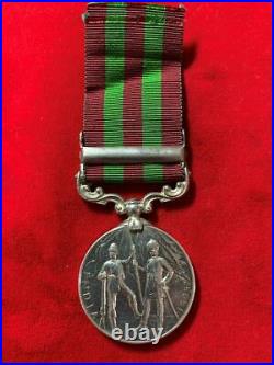 Great Britain India Service Silver Medal With Punjar Frontier 1897-98 Clasp