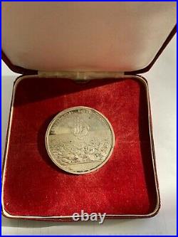 Great Britain King James II & Mary Recovery Of Treasure. St. Domingo Silver Medal