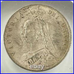 Great Britain Queen Victoria 1887 Silver Half Crown Coin