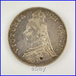 Great Britain Queen Victoria 1888 Silver Double Florin Coin