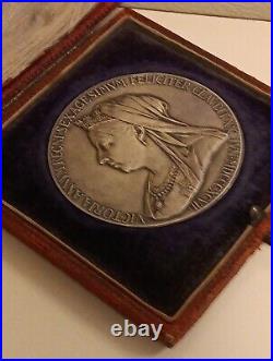 Great Britain Silver Medal 60th Anniversary Queen Victoria 1837 1897 56mm Large