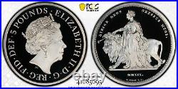 Great Britain Silver Proof £5 Una and the Lion 2 oz PCGS PR69DCAM Coin