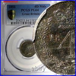 Great Britain Silver Victoria 1856 4 Pence Maundy PCGS PL64 PROOF LIKE KM#732(0)
