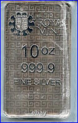Great Britain The Great Engravers Collection 10 oz Three Graces Silver Bar NEW