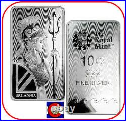 Great Britain The Royal Mint Britannia Silver Bar 10 oz
