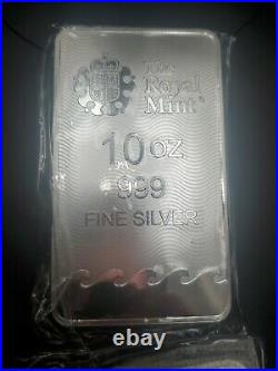 Great Britain The Royal Mint Britannia Silver Bar 10 oz Sealed