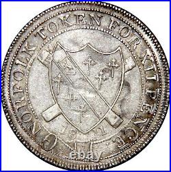 Great Britain Token Yarmouth silver shilling Reynolds 1811 nEF