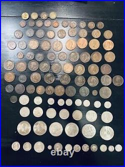 Great Britain UK 1694 1968 Coin lot with SILVER coins