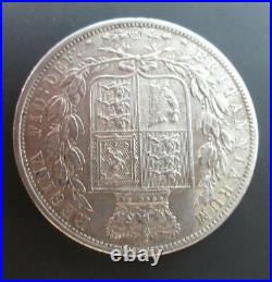 Great Britain VICTORIA YOUNG HEAD 1885 1/2 SILVER CROWN REF SPINK 3889 BOXED