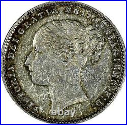 Great Britain Victoria (1837-1901) Silver 1885 1 Shilling'Young Head' KM# 734.4
