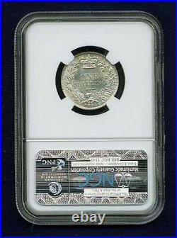 Great Britain Victoria 1884 Shilling Choice Uncirculated Coin Ngc Certified Ms63
