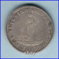 Great Britain. Yorkshire Doncaster. 1812 Silver Shilling Token. Fine+