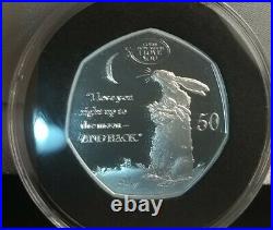 Guess How Much I Love You 2021 GIBRALTAR SILVER PROOF 50p Ltd Edition 2,000