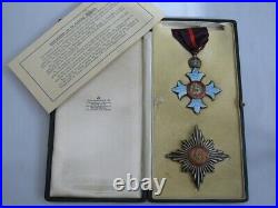 Knight Commander of the Order of the British Empire K. B. E. WWI Knighthood