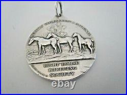 Large Sterling Silver Medal, Light Horse Breeding Society 1929