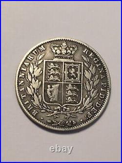 Mint Great Britain 1/2 Crown Victoria 1844 Silver Very Good+ (108-9/P1)