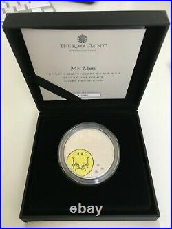 Mr. Happy The 50th Anniversary of Mr. Men 2021 UK One Ounce Silver Proof Coin
