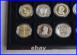 Museum Collection 12 silver coin Set Historic Coin of Great Britain COA + CASE