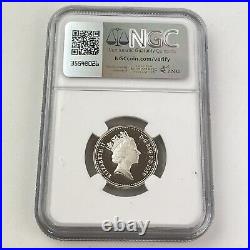 NGC 1989 Great Britain Silver £1 Scottish Thistle Proof PF 70 Ultra Cameo