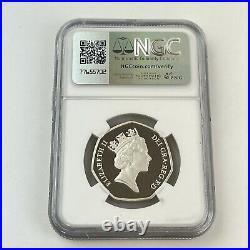 NGC 1992 Great Britain Silver 50p Piedfort EU Council Proof PF 69 Ultra Cameo