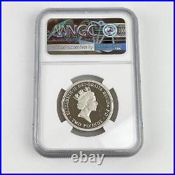 NGC Graded 1994 Piedfort Great Britain Silver £2 Bank Of England PF 69 Cameo