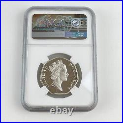 NGC Graded 1994 Piedfort Great Britain Silver 50p D-Day Invasion PF 68 PF68