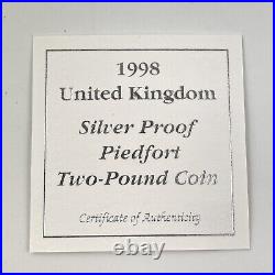 NGC Graded 1998 Piedfort Great Britain Silver £2 Technology Achievement PF 69