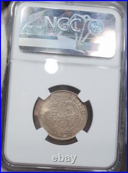 NGC MS-62 Great Britain 1895 1 Shilling Silver Coin Victoria Old UK