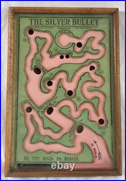 ORIGINAL WW1 PROPAGANDA GAME'THE SILVER BULLET OR THE ROAD TO BERLIN' 1914, Toy