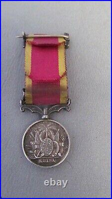 Original Second China War Miniature Medal With Taku Forts Bar With Medal Clasp /