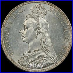 PCGS MS62 1887 Great Britain Queen Victoria Silver Crown