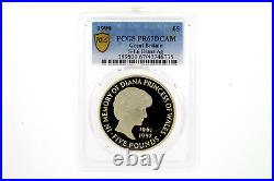 PCGS PR67 1999 Great Britain Princess Diana Memoria Silver Coin 5 Pounds Proof