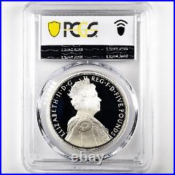 PCGS PR68 DCAM 2012 Great Britain Diamond Jubilee Elizabeth £5 Silver Proof Coin