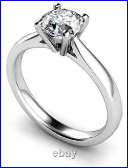 Platinum Ring Diamond Solitaire Fully UK Hallmarked Engagement Ring