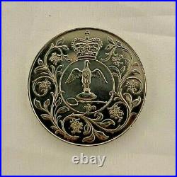 Queen Elizabeth II DG REG FD 1977 Commemorative Silver Jubilee Coin VERY RARE
