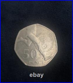 Rare Roger bannister 50p coin silver, verified