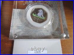Royal Mint 2022, Eyeore, 50p Silver Proof Coloured, Excellent & Complete