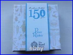 Royal Mint Beatrix Potter 2016 Peter Rabbit Silver Proof Colour UK 50P VGC