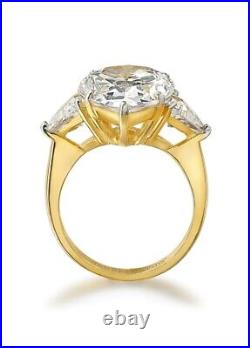 SALE Elizabeth Taylor 10.75 carat t. W. Ring Lab Diamonds 18k Gold Clad size M