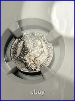 SASA 1762/3 Great Britain Silver 3 Pence Ngc Au55