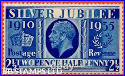 SG. 456a. 2½d Silver Jubilee Prussian Blue. A Superb UNMOUNTED MINT B40461
