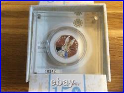 SOLD OUT RARE 2016 Peter Rabbit coloured silver proof coin IN PRISTINE CONDITION