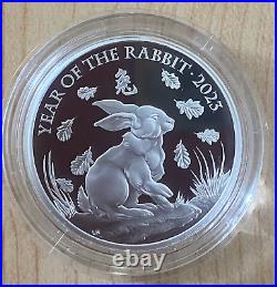 Sale 2023 British Great Britain 1 oz Silver Proof Lunar Year of Rabbit L. E. 2888