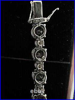 Silver 925 Topaz Labgrown Moissanite Bracelet