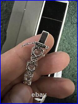 Silver 925 Topaz Labgrown Moissanite Bracelet