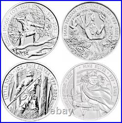 Silver Coin Great Britain Myths and Legends Full Set of 4X1 Oz Silver QEII