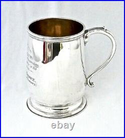 Silver WW1 Cumbria Tribute Tankard/Medal/Trophy. Drigg & Carleton to Pte Borwick